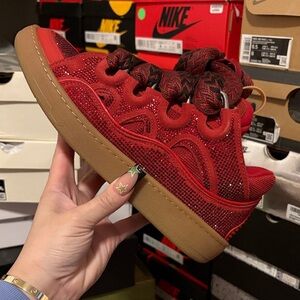 Lanvin White Canvas Dust Bag with Black Logo